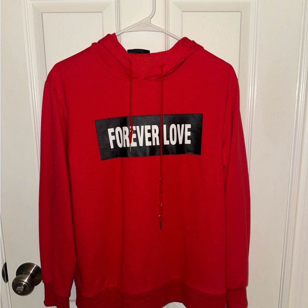 Red 'Forever Love' Hoodie
